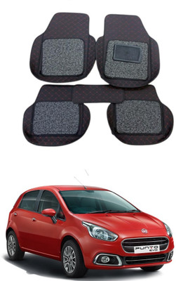 Autocom Leatherite 7D Mat For  Fiat Punto(Black)