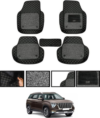 ABJD Leatherite 7D Mat For  Hyundai Alcazar(Black)