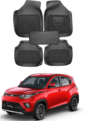 arneja trading company Polyutherine 3D Mat For  Mahindra KUV100(Silver, Black)
