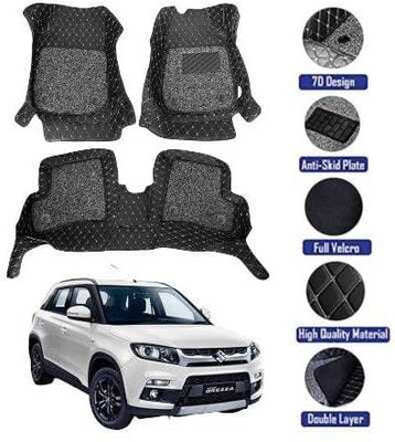 GENFRID Leatherite 7D Mat For  Maruti Vitara Brezza(Silver)