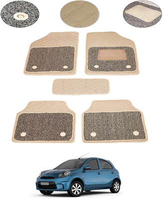 MSNP Leatherite 7D Mat For  Nissan Micra Active(Beige)