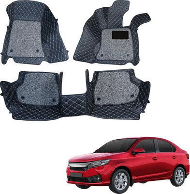 TOFIT ENTERPRISE Leatherite 7D Mat For  Honda Amaze(Black)