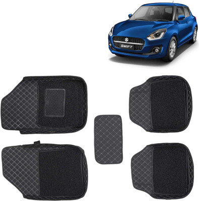 Kingsway Leatherite 7D Mat For  Maruti Suzuki Swift(Black)