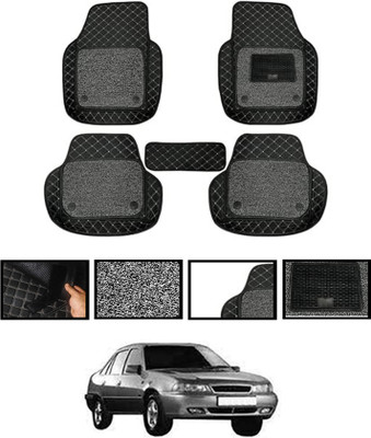 monolive Leatherite Tray Mat For  Daewoo Cielo(Black)