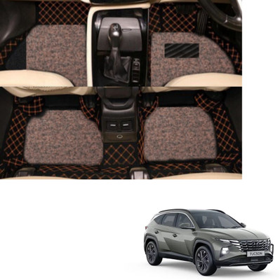 Autoclow Leatherite 7D Mat For  Hyundai Tucson(Beige, Brown)
