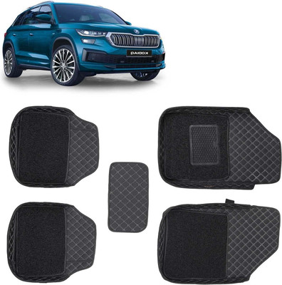 VIAZ VENTURES Leatherite 7D Mat For  Skoda Kodiaq(Black)