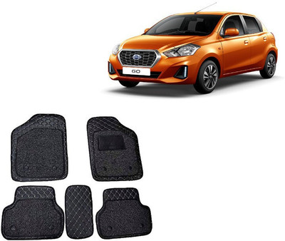 KUNTAIL ENTERPRISES Leather 7D Mat For  Datsun Go(Black)