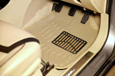ROSHNEER ENTERPRISES PVC 3D Mat For  Honda BRV(Beige)