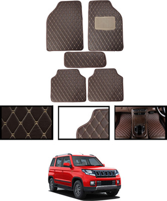 ABJD Leatherite Standard Mat For  Mahindra TUV 300(Brown)