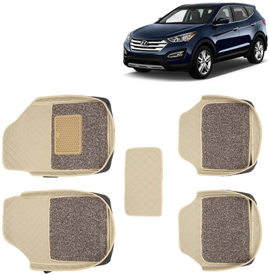 Kingsway Leatherite 7D Mat For  Hyundai SantaFe(Beige)