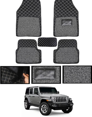 MATIES Leatherite 7D Mat For  Jeep Wrangler(Black)