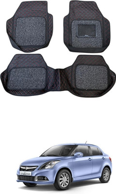 ARNEJA Leatherite 7D Mat For  Maruti Suzuki Swift Dzire(Red, Black)