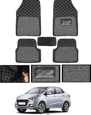 MATIES Leatherite 7D Mat For  Hyundai Xcent(Black)