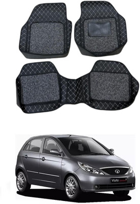 Arnejaa Leatherite 7D Mat For  Tata Indica Vista(Black)