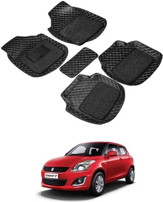 ARNEJA Leatherite 7D Mat For  Maruti Suzuki Swift(Black)