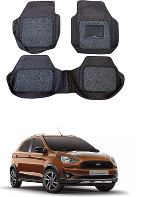 ARNEJA Leatherite 7D Mat For  Ford Freestyle(Red, Black)
