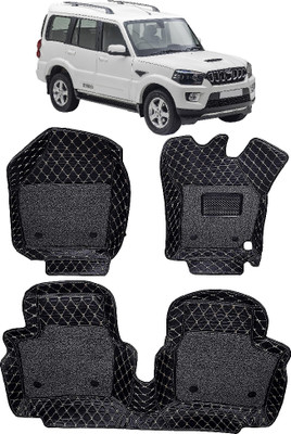 INSURE AUTOMOTIVE Leather 7D Mat For  Mahindra Scorpio(Black)