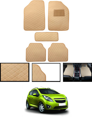 MSNP Leatherite Standard Mat For  Chevrolet Beat(Beige)