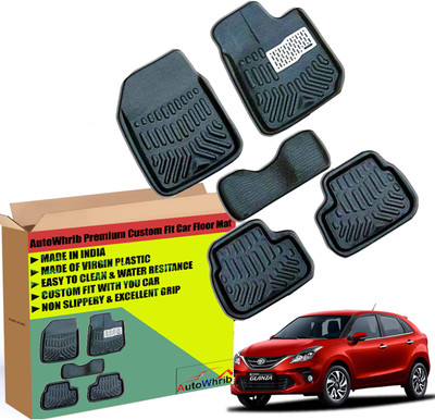 Autowhrib Plastic 3D Mat For  Toyota Glanza(Black)