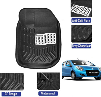 MATIES Plastic 3D Mat For  Universal For Car(Black)