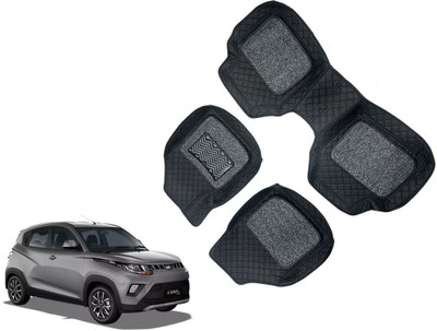AUTO PEARL Leatherite 7D Mat For  Mahindra KUV100(Black)