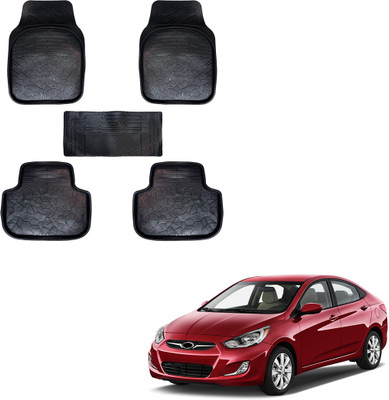 SS FOR YOUR SMART NEEDS Vinyl Standard Mat For  Hyundai Accent(Black)