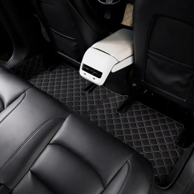 AUTOFIIX Leatherite 7D Mat For  Hyundai Alcazar(Black)