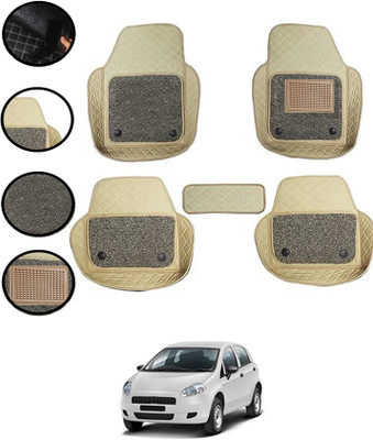 MATIES Leatherite 7D Mat For  Fiat Punto(Beige)