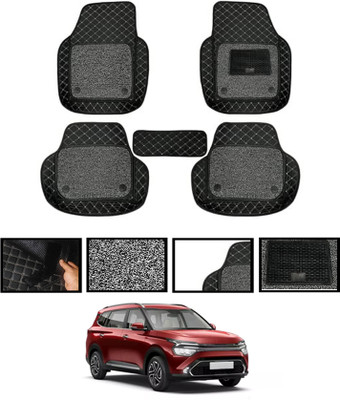 MATIES Leatherite 7D Mat For  Kia Carens(Black)