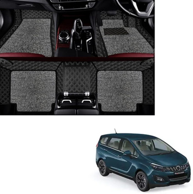 Autoclow Leatherite 7D Mat For  Mahindra Marazzo(Gold, Silver)