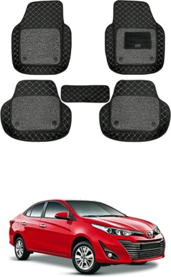 RKPSP Leatherite 7D Mat For  Toyota Yaris(Black)