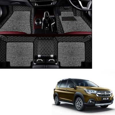 Autoclow Leatherite 7D Mat For  Maruti Suzuki XL6(Gold, Silver)