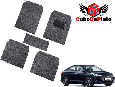 CuboDePlato PVC, Nylon Standard Mat For  Hyundai Verna Fluidic(Grey)