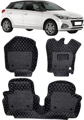 INSURE AUTOMOTIVE Leather 7D Mat For  Hyundai i20(Black)