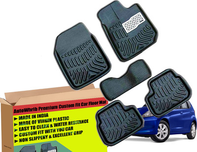Autowhrib Plastic 3D Mat For  Honda Jazz(Black)