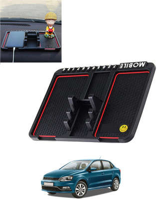 ANAYA G Silicone Tray Mat For  Volkswagen Ameo(Black)