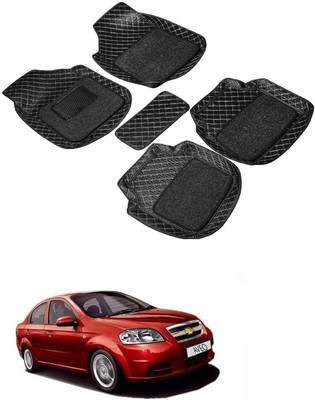 arneja trading company Leatherite 7D Mat For  Chevrolet Aveo(Black)