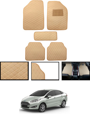 ABJD Leatherite Standard Mat For  Ford Fiesta(Beige)