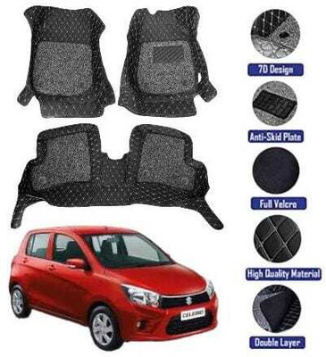 GENFRID Leatherite 7D Mat For  Maruti Celerio(Black)