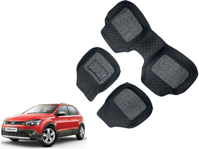 AUTO PEARL Leatherite 7D Mat For  Volkswagen Polo Cross(Black)