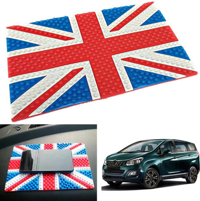 PEEPS STORE Rubber Tray Mat For  Mahindra Marazzo(Red, Blue)