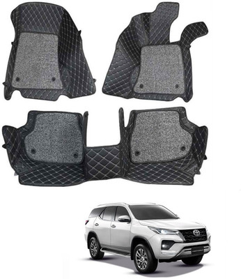 arneja trading company Leatherite 7D Mat For  Toyota Fortuner(Black)