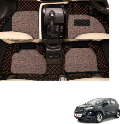 Autoclow Leatherite 7D Mat For  Ford Ecosport(Beige, Brown)