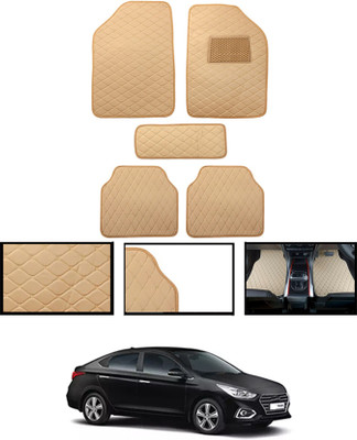 CCMM Leatherite Standard Mat For  Hyundai Verna(Beige)