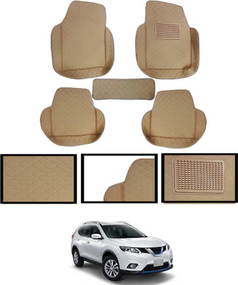 monolive Leatherite Tray Mat For  Nissan Universal For Car(Beige)
