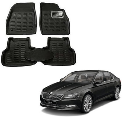 SLSHILPA Plastic 3D Mat For  Skoda Superb(Black)