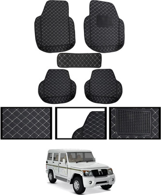 MATIES Leatherite 7D Mat For  Mahindra Bolero(Black)