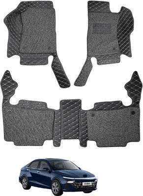 Auto Hub Leatherite 7D Mat For  Hyundai Verna(Black)