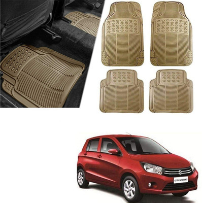 Znee Smart Rubber Standard Mat For  Universal For Car(Beige)