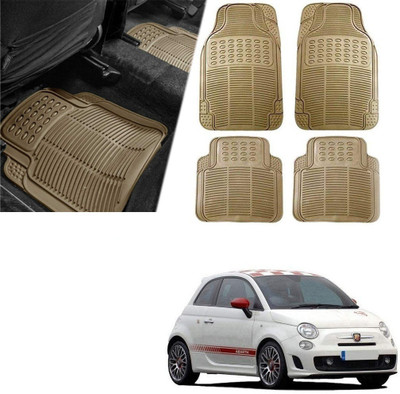 Znee Smart Rubber Standard Mat For  Universal For Car(Beige)
